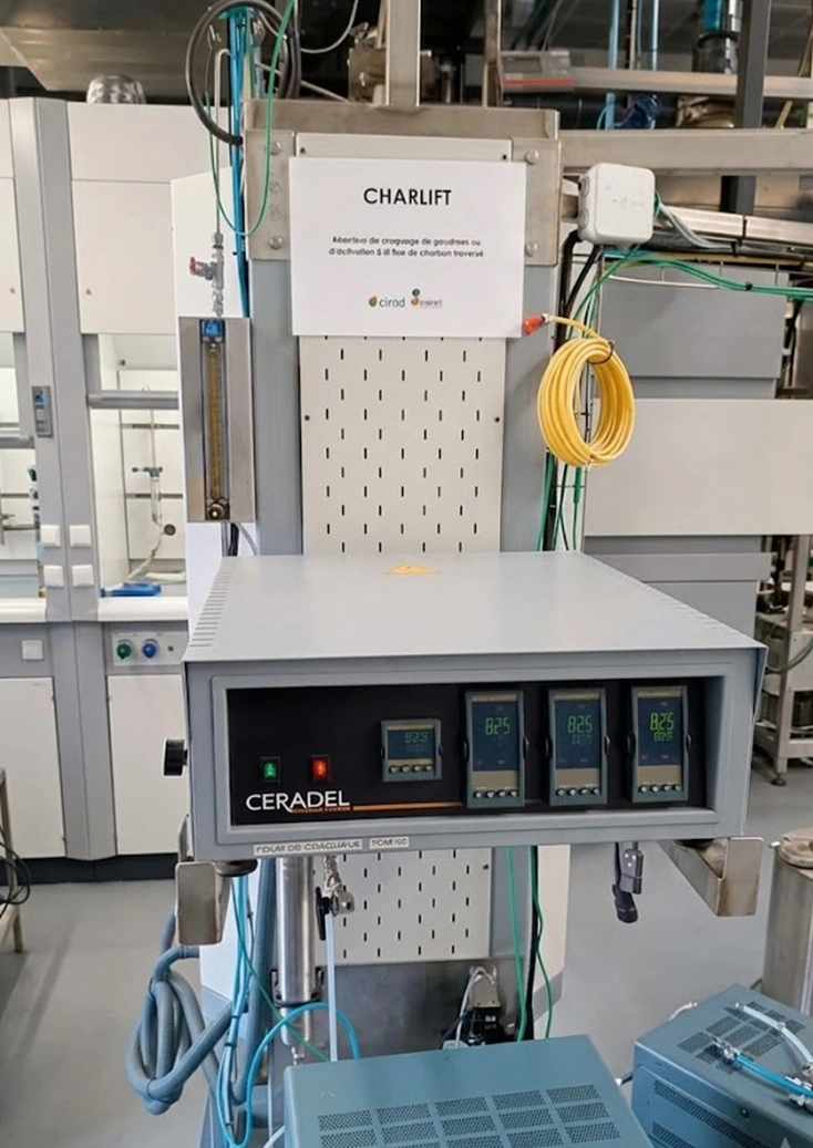 CharLift pilot-scale fixed-bed reactor for biochar activation and char-reactivity studies
